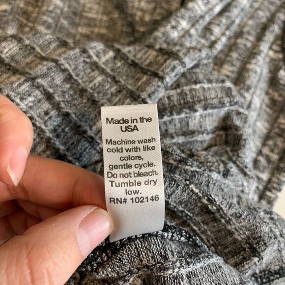 Michael Stars Sweater Womens OS One Size Grey Hidden Snap Buttons Long Sleeve - Picture 12 of 14